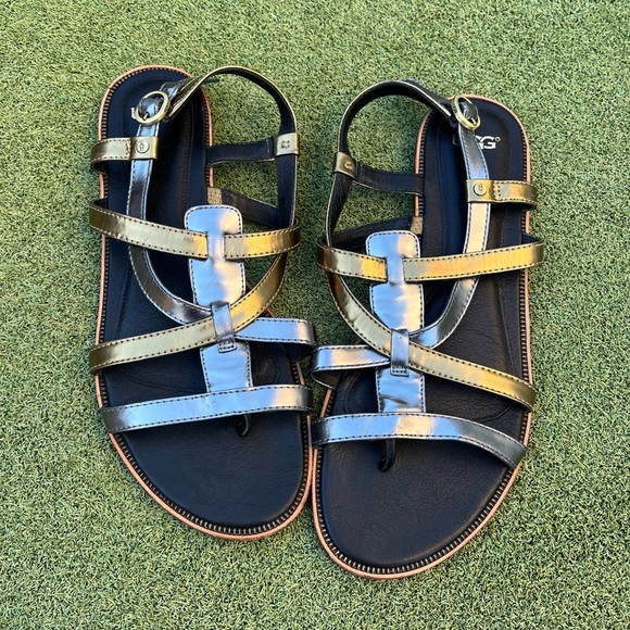 UGG Shoes - UGG gold and silver Sandals